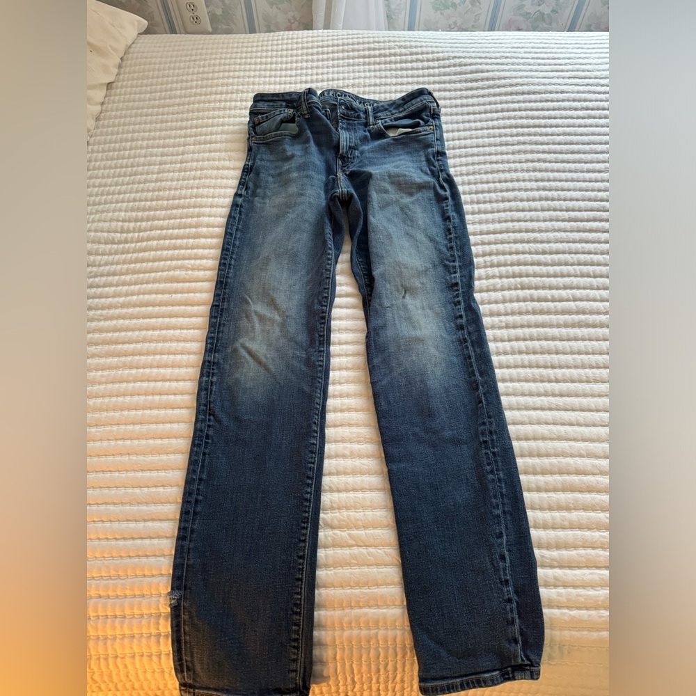 American eagle original straight blue jeans 32x34